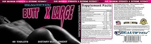 Miniatura 5 de Agrandamiento de glúteos extra grande, mejora de glúteos. Pastillas potenciadoras de glúteos. Glutes naturales más grandes. Suministro de 1 mes