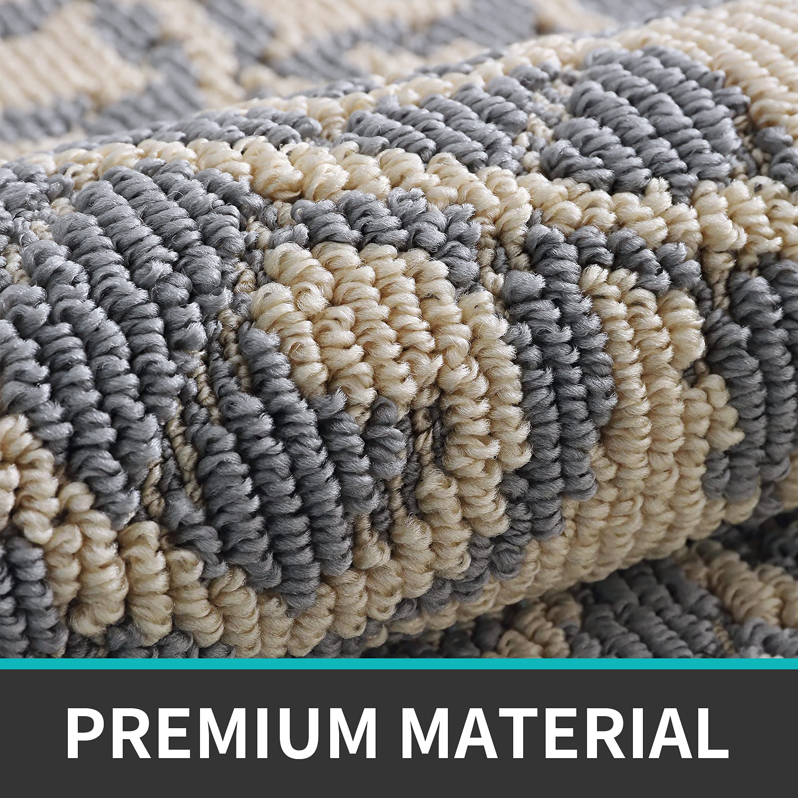 DEXI Door Mat Indoor Rugs for Entryway Floor Mats Inside Doormat Front Entrance Rug Entry Non Slip Washable,23.5"x35.5",Gray