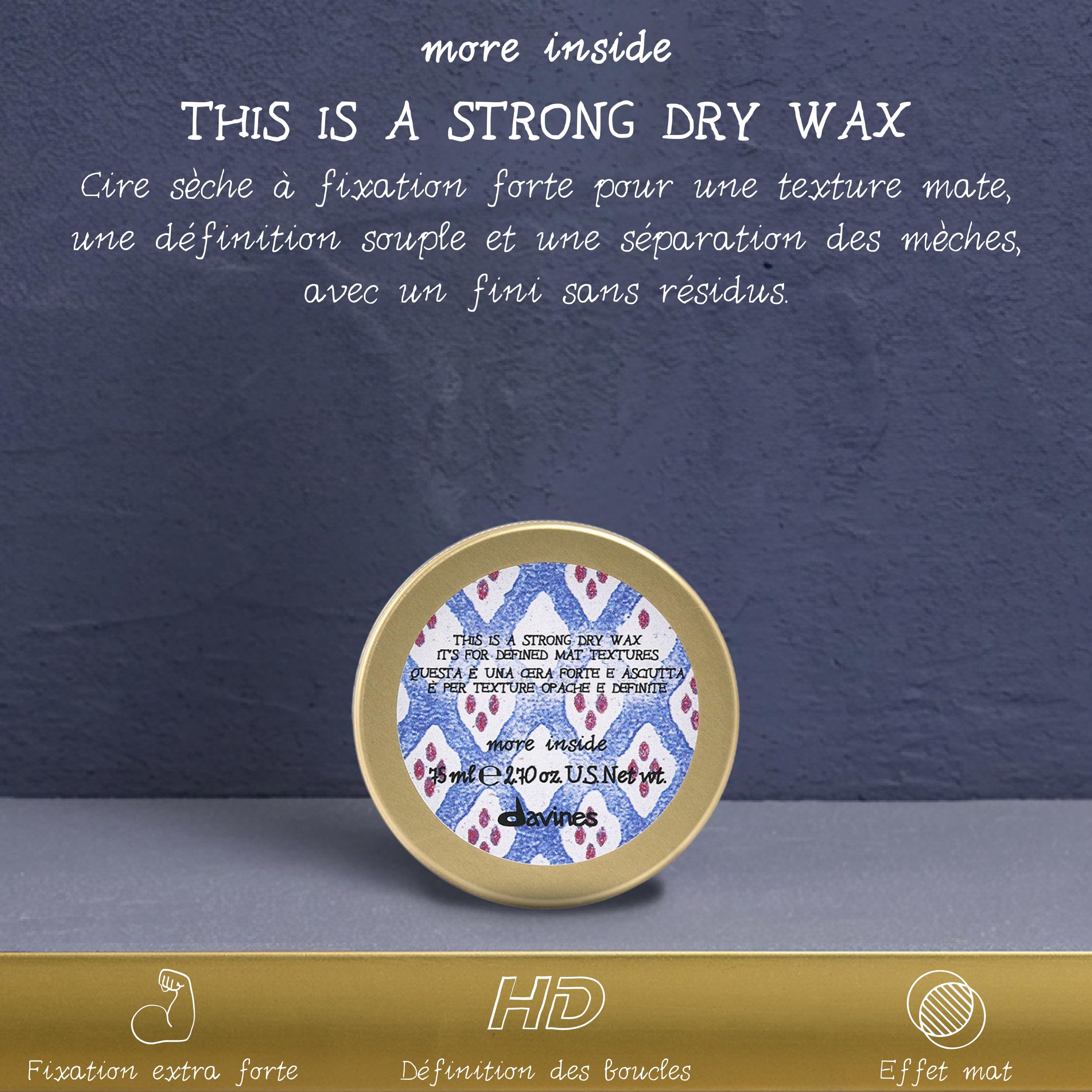 Davines More Inside Strong Dry Wax 75ml