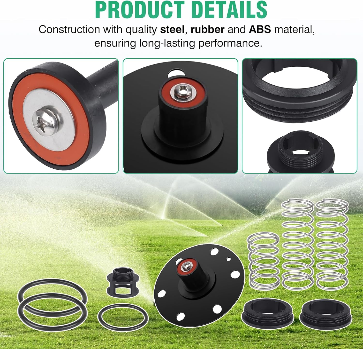 1-1/4”-2” Complete Replacement Repair Kit Compatible with Zurn Wilkins 975XL and 975XL2 Backflow Preventer,Includes Poppets, Springs and Seats