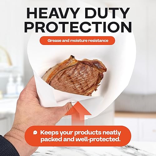 Miniatura 11 de Papel de carnicero melocotón de 18 x 12000 pulgadas (1000 pies) – Rollo de papel de carnicero natural hecho en Estados Unidos para carne y pescado