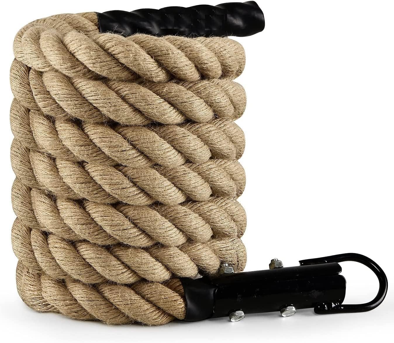 Svaan Climbing Rope | Gym Fitness Rope 34MM 30 FT with Handle | Iron Handle Climbing Rope | Unisex Adults Rope for Gym and Home Excercise Indoor, Outdoor Exercise