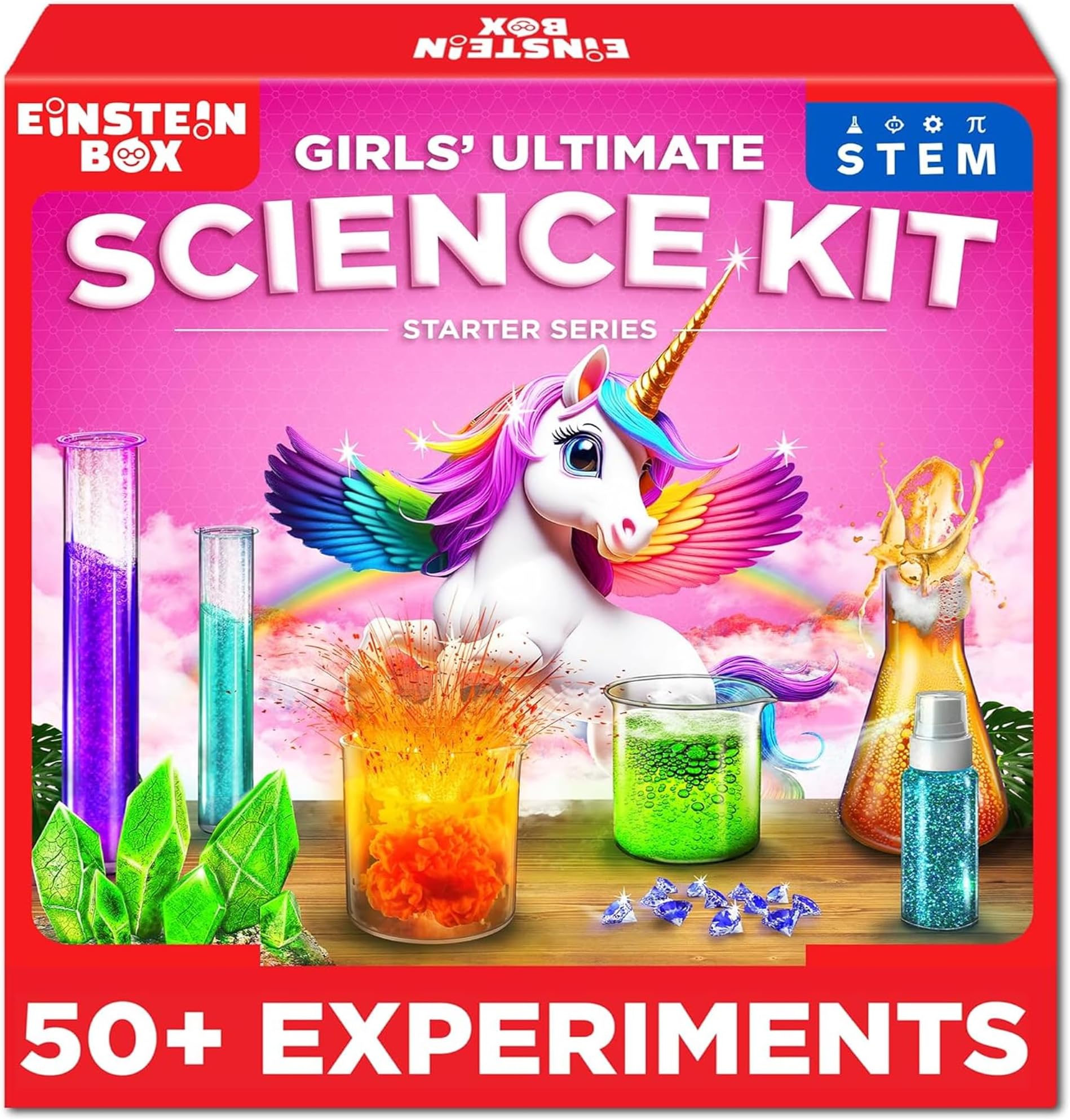 Einstein Box Ultimate Girls' Science Starter Kit for 8+ Years Old | Gift & Toys for Girls Age 8-15 Years | Amazing Science Experiments, STEM Projects & STEM Toys | Birthday Gift Ideas