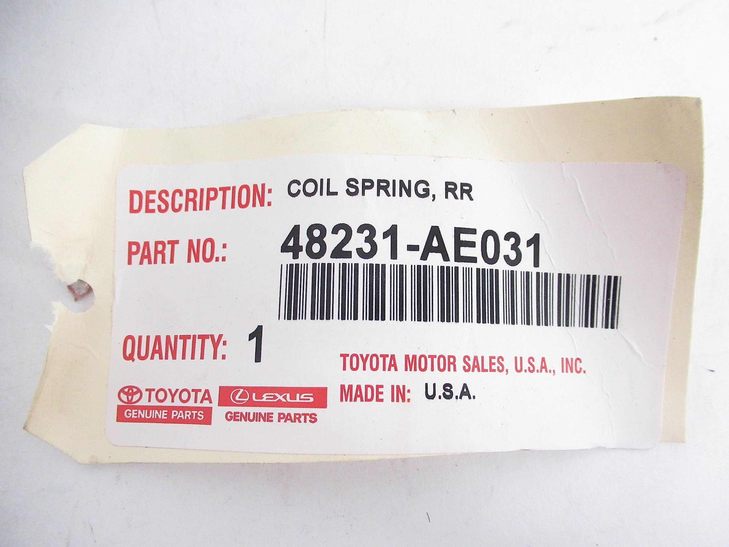 Toyota 48231-AE031 Coil Spring, O-Rings & O-Ring Kits - Amazon Canada