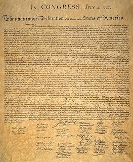 Declaration Of Independence Nsigned Copy Of The Declaration Of Independence 4 July 1776 Poster Print by (18 x 24)