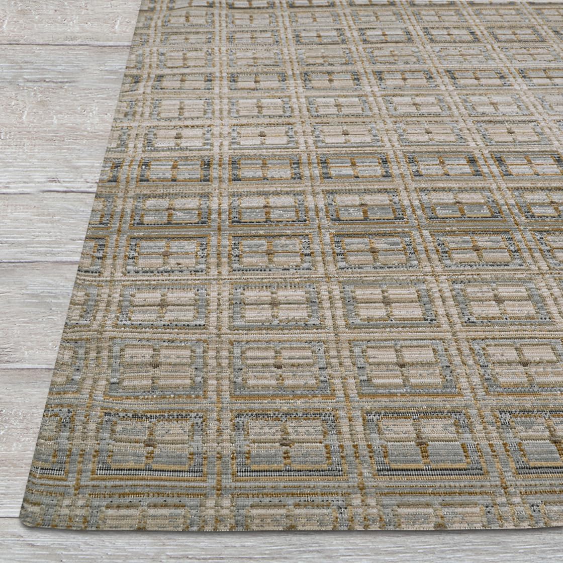Couristan Fez Outdoor Area Rug - Sidi 5' x 7'10" in Sunlight, Geometric Pattern, Flatwoven Floor Covering, for Patios, Decks, and Living Rooms