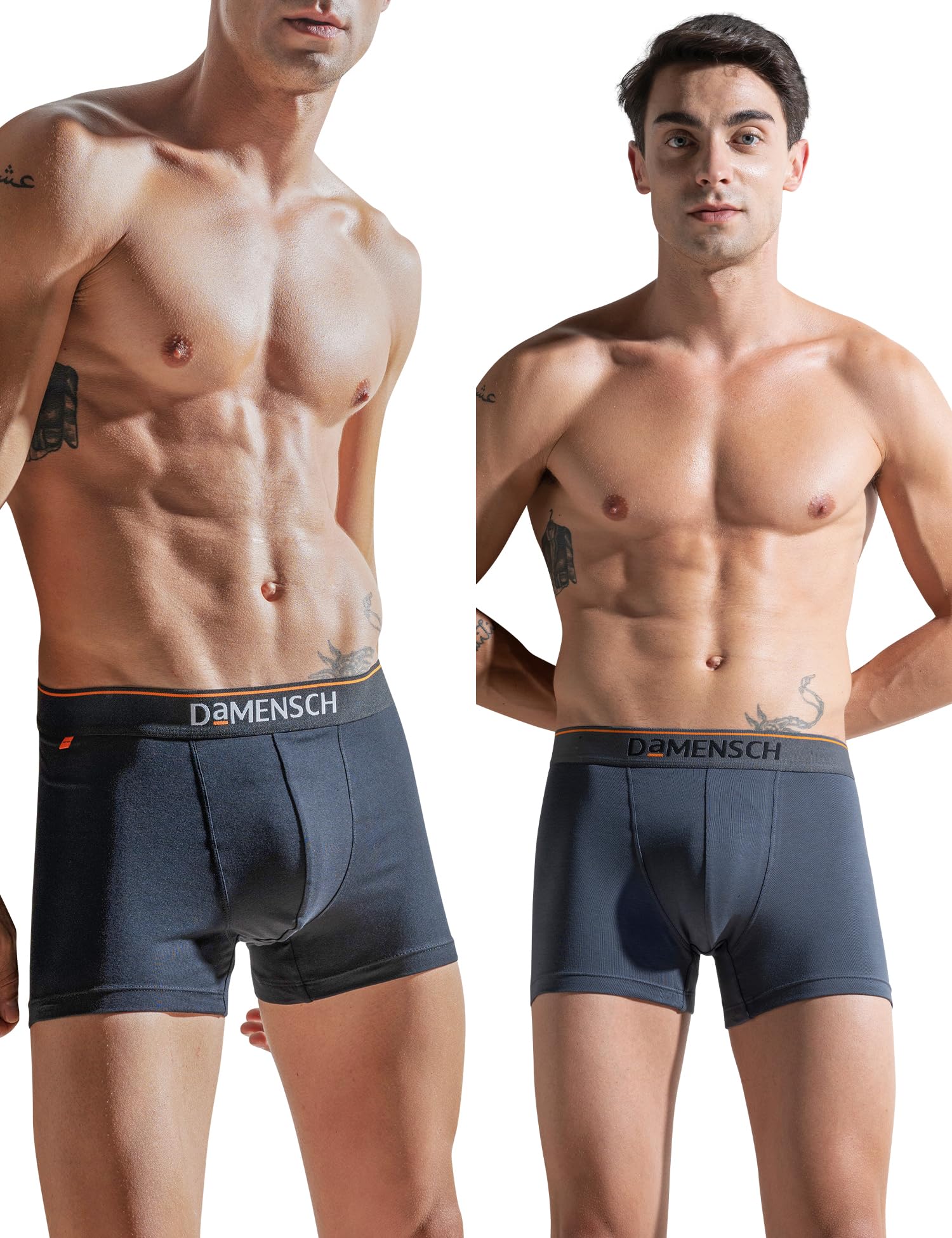 DAMENSCHRegular Fit Solid Cotton Blend Trunk Underwear Anti-Bacterial Moisture Wicking Breathable Microfibre Waistband Deo-Cotton Trunks for Men