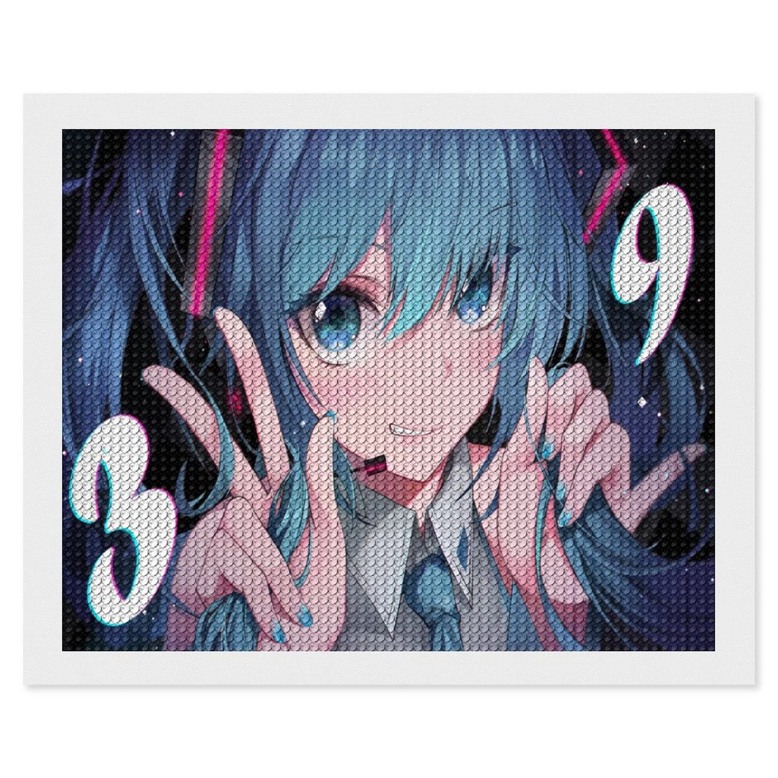 Amazon.co.jp: 初音 ミク アニメ ダイヤモンドの絵画 ダイヤモンド塗装