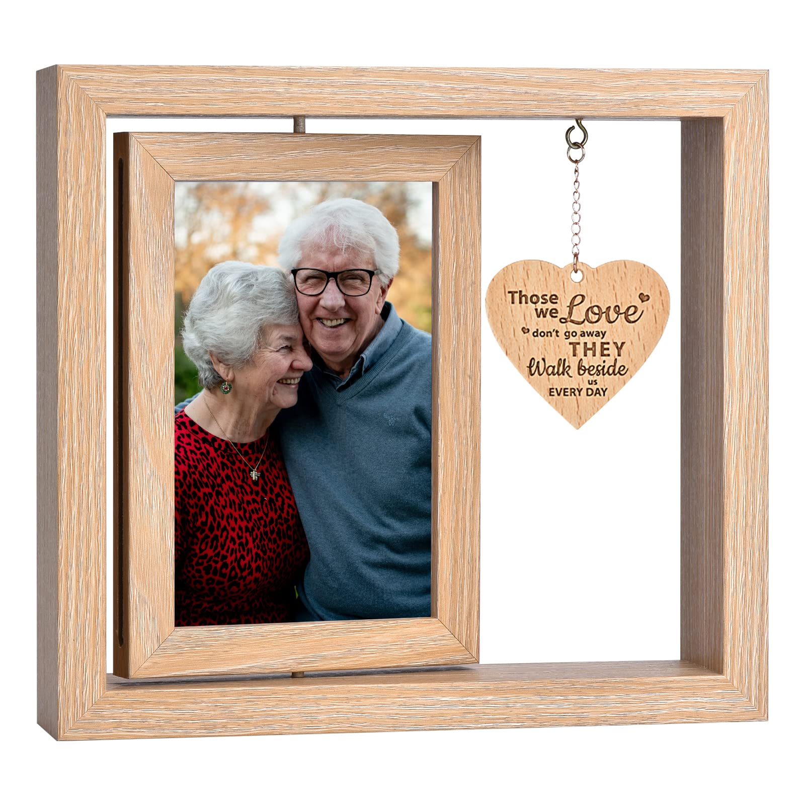 POPSOCKETS クローバー&ハートPhoto Frame Memorial Gifts Picture Frame - In Loving Memory of Mother, Father