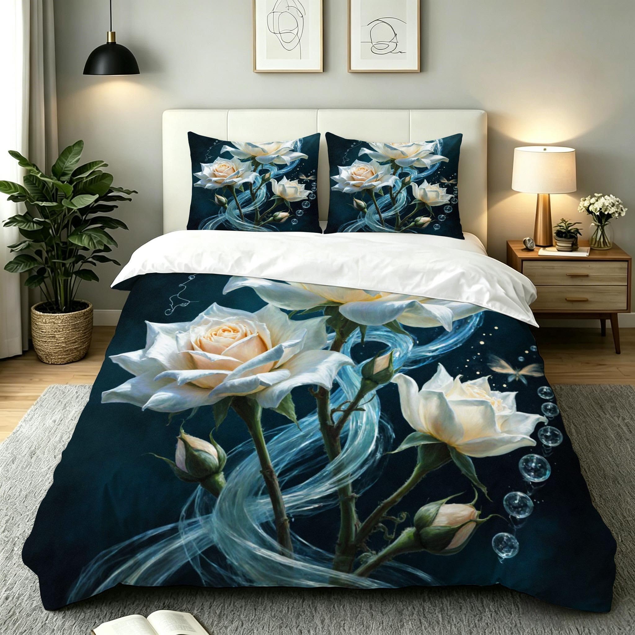 Parure de lit 240x260 en microfibre ultra douce, ensemble de literie bicolore avec zip