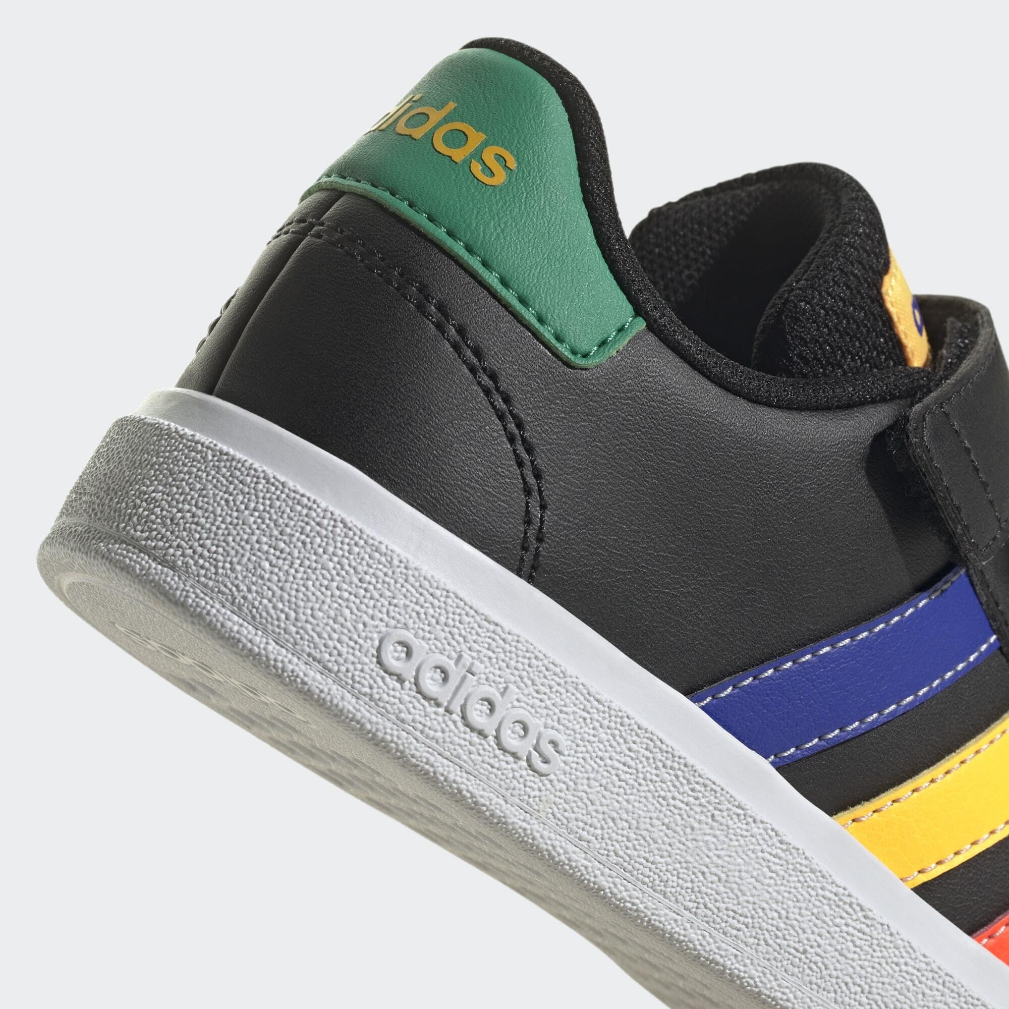 adidas Grand Court Elastic Lace and Top Strap Baskets Mixte Enfant