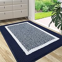 Vista 17 de Colorxy Tapete para puerta de interior, antideslizante, absorbente, resistente a la suciedad, tapetes resistentes de bajo perfil para interiores