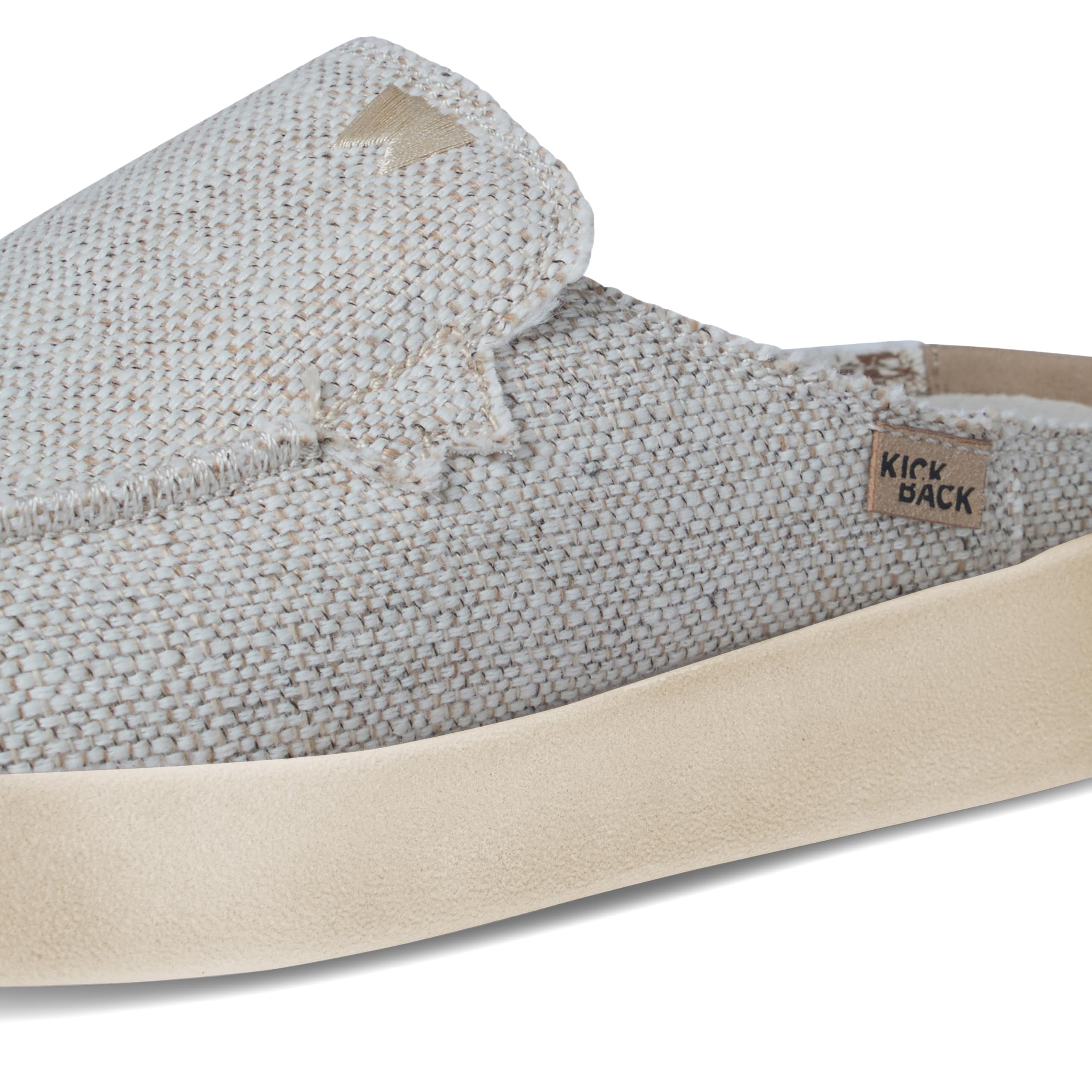 Kickback Barbeach Mules en Canvas pour Homme – Mocassins Slip‑on d’Été Décontractés avec Semelle Antidérapante et Semelle Intérieure Doublée Cuir – Plage, Voyage et Usage Quotidien