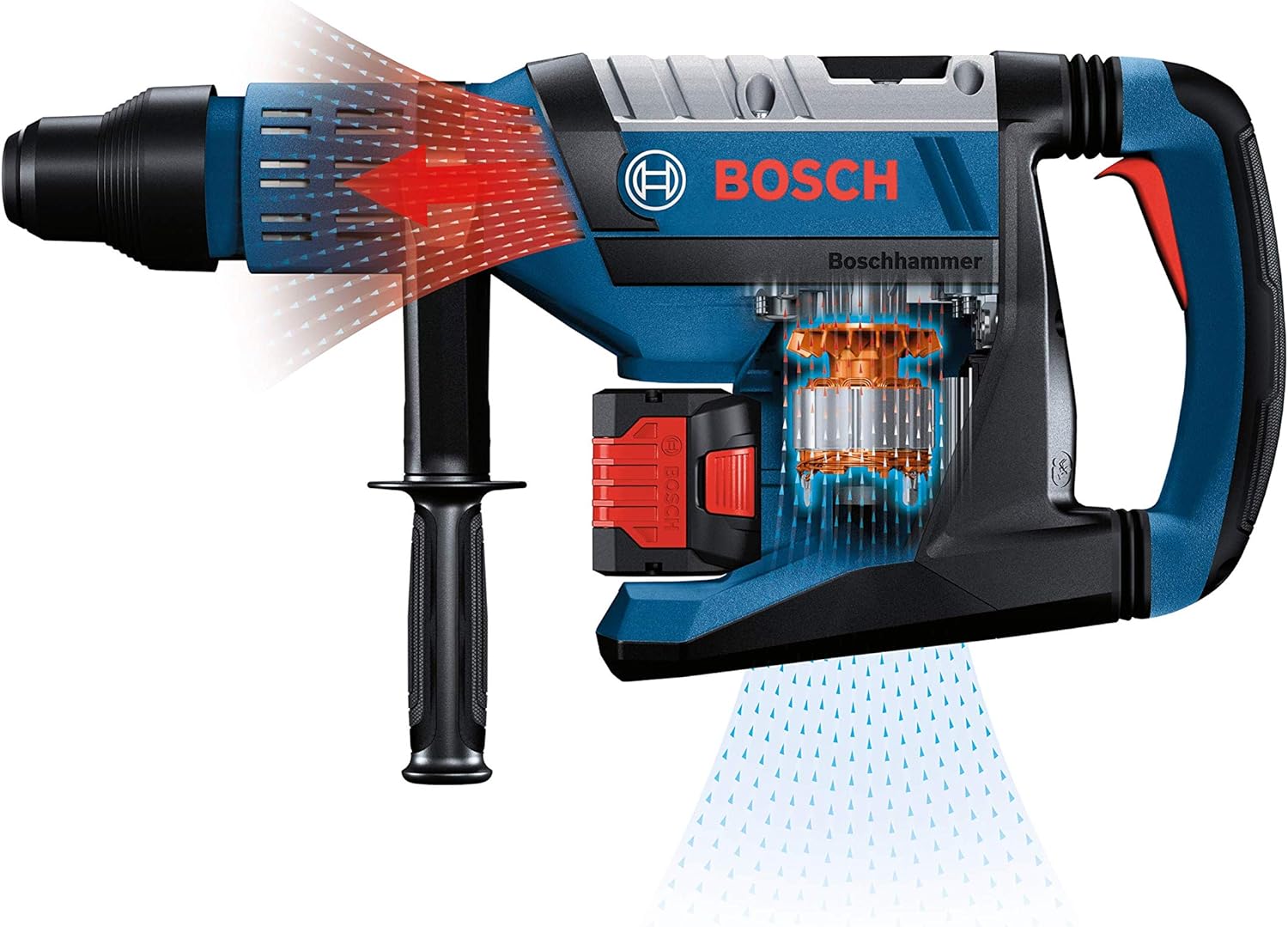 Bosch GBH18V-45CK24-RT PROFACTOR 18V Hitman Connected-Ready SDS-max Brushless Lithium-Ion 1-7/8 in. Cordless Rotary Hammer Kit with 2 Batteries (8.0 Ah) (Renewed)