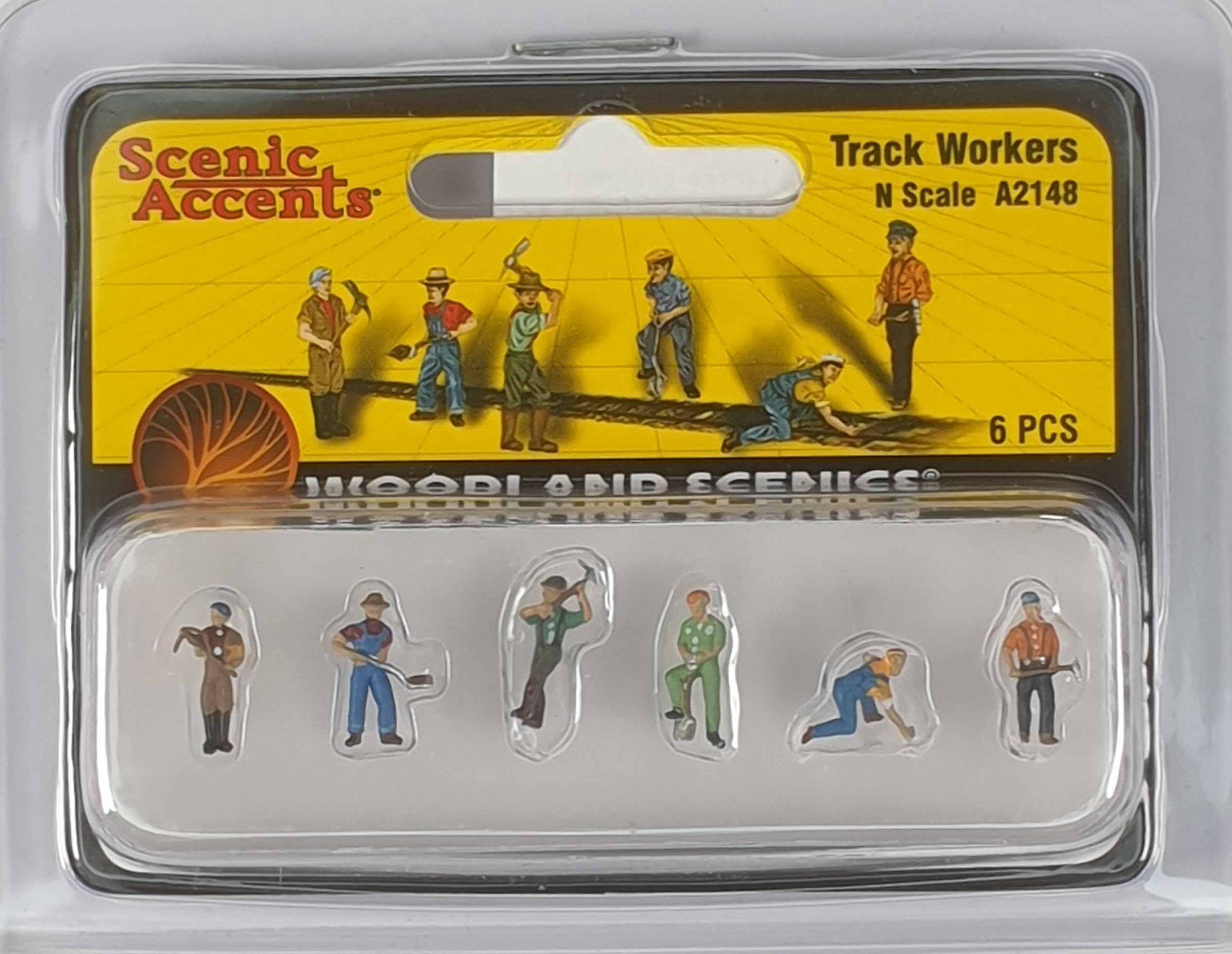 Woodland Scenics A2148 Track Workers Rail Workers Track Construction Team Figures Track N 1:160 Track Workers