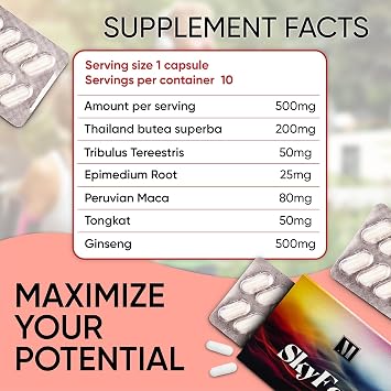 SkyFeel Sports Nutrition Supplement | Daily Energy & Wellness Support for Active Lifestyles | Travel-Friendly Formula | Made in USA | 10 Pack