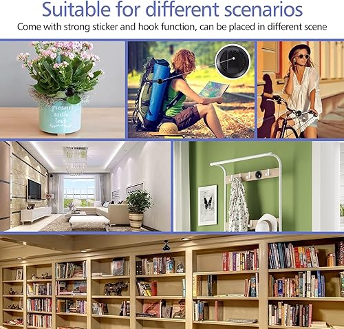 Miniatura 5 de Cámara espía cámara oculta 1080P WiFi cámara inalámbrica, dura hasta 30 días sin cargar, mini cámara con detección de movimiento, cámaras de