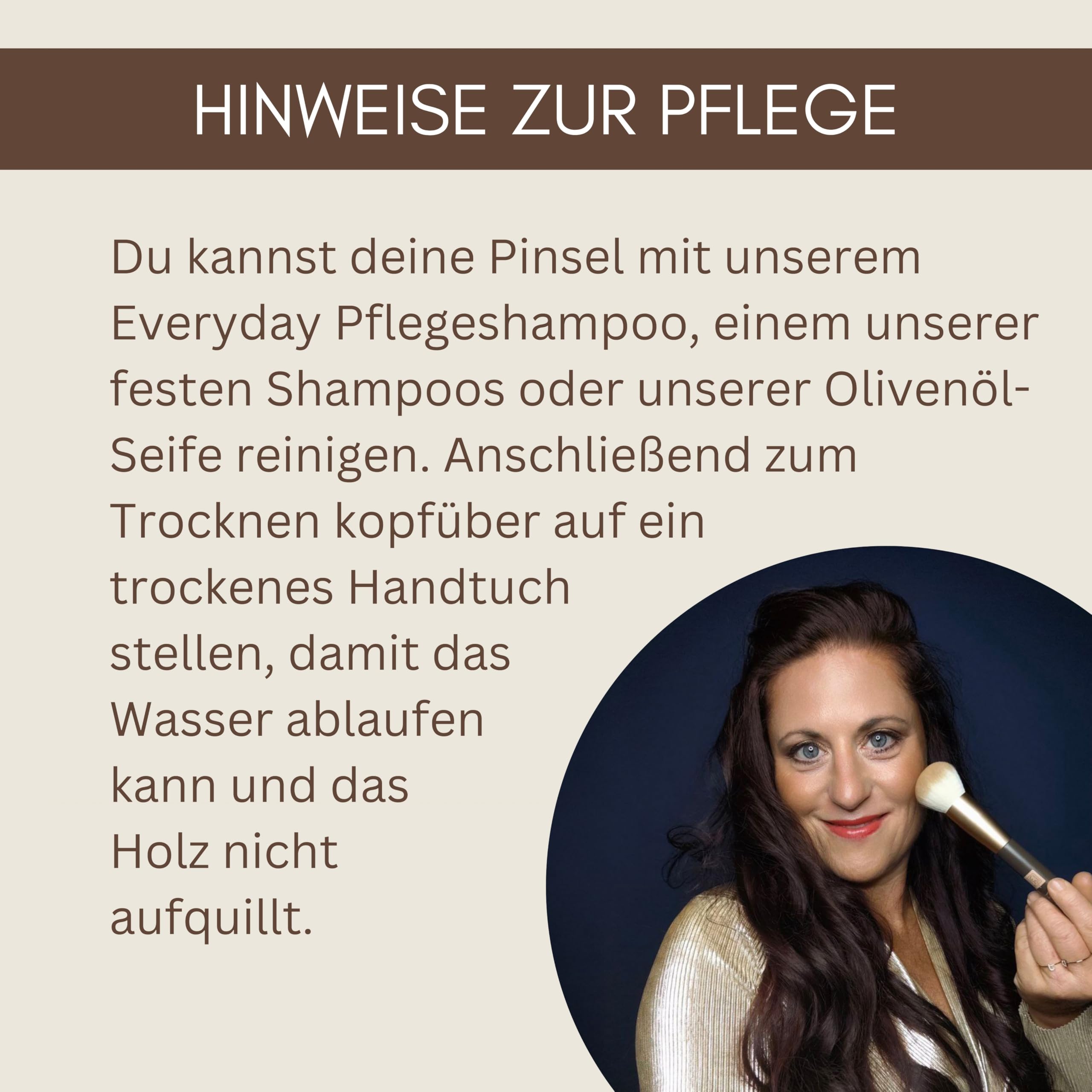 Thats me organic Make-up Pinsel Set – 7 handgefertigte Make-up Pinsel für deinen individuellen Look – Antibakteriell & vegan – Schminkpinselset für Puder, Bronzer, Lidschatten & vielem mehr