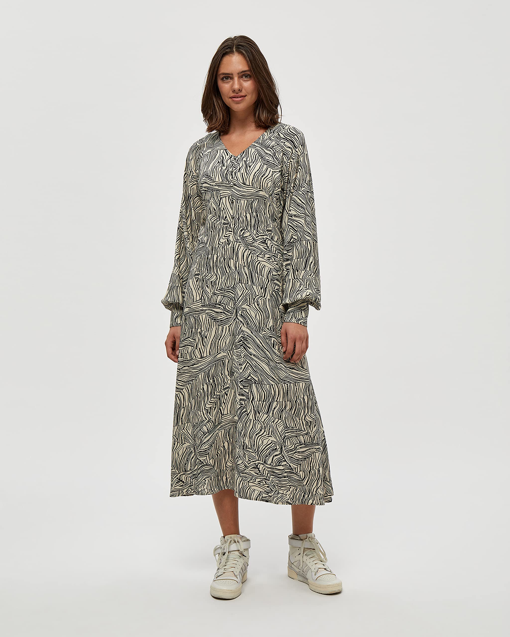 Desires Sukienka damska Evelin, 9014p Oyster Gray Print, S