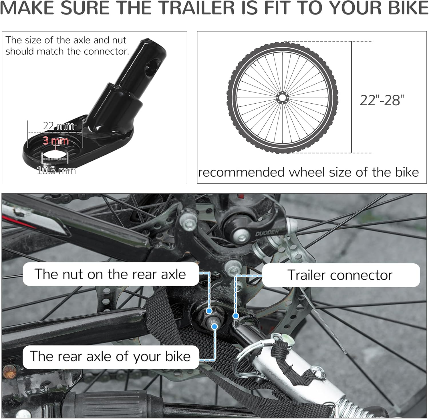 GOWE Dog Bike Trailer, Pet Bike Wagon with Steel Frame, Hitch Coupler, Quick Release Wheels, Reflectors, Flag, Pet Travel Carrier for Medium Dogs, Yellow