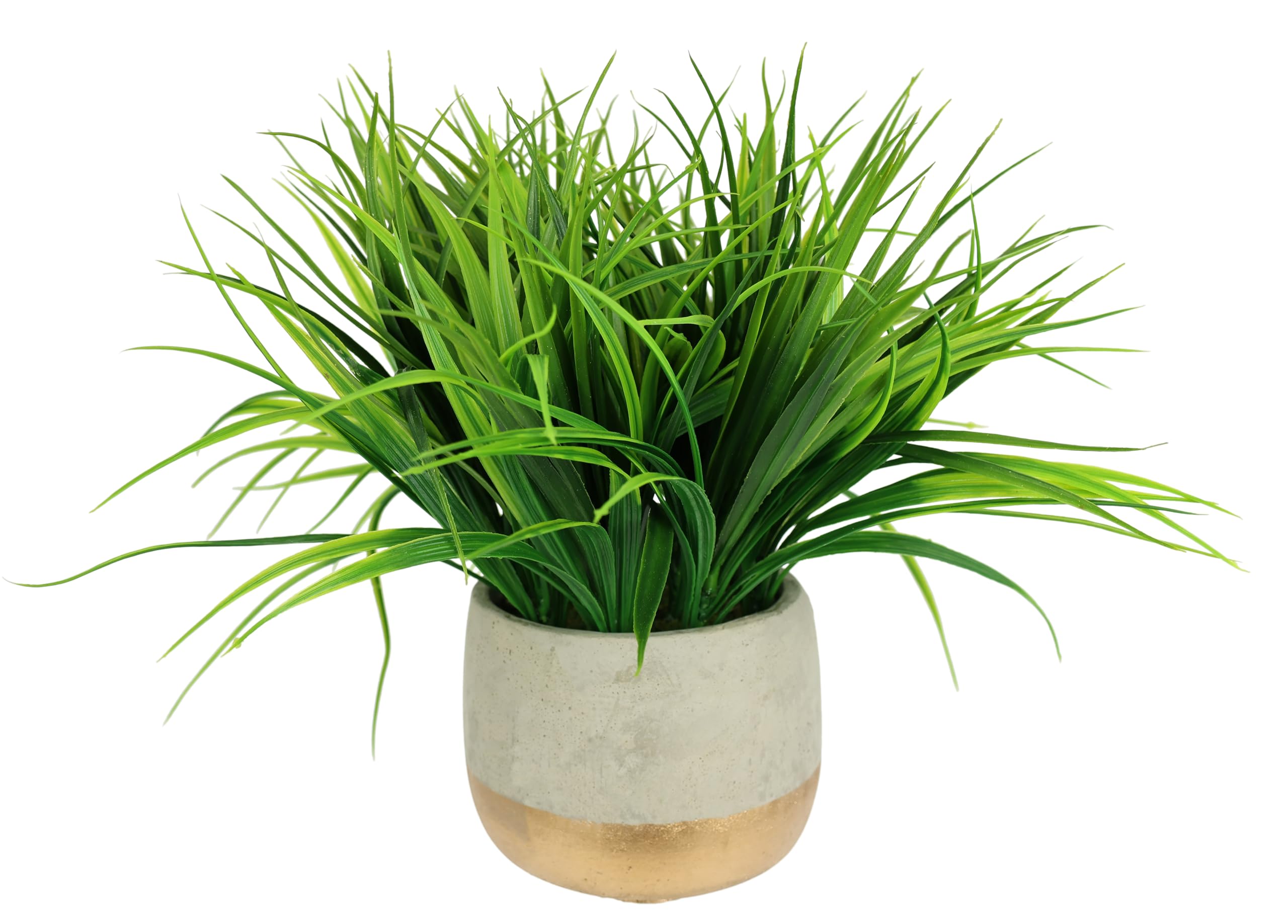 Amazon.de: Flair Flower Zement-Topf, Knstliches Gras, Kunst-Pflanze,  Kunststoff, grn, 23 cm hoch, 8 cm breit