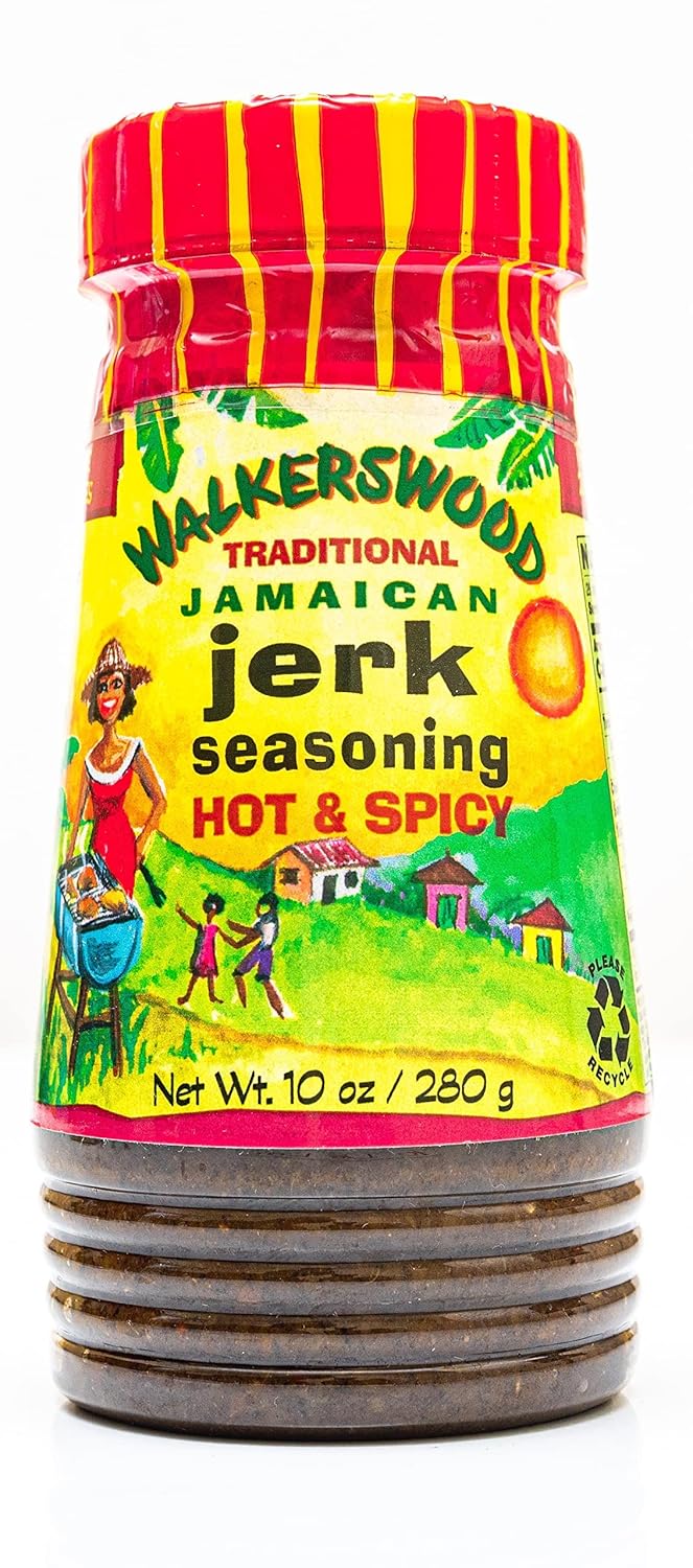 Walkerswood Traditional Jamaican Jerk Seasoning, 2 x Hot & Spicy and 2 x Mild Combo