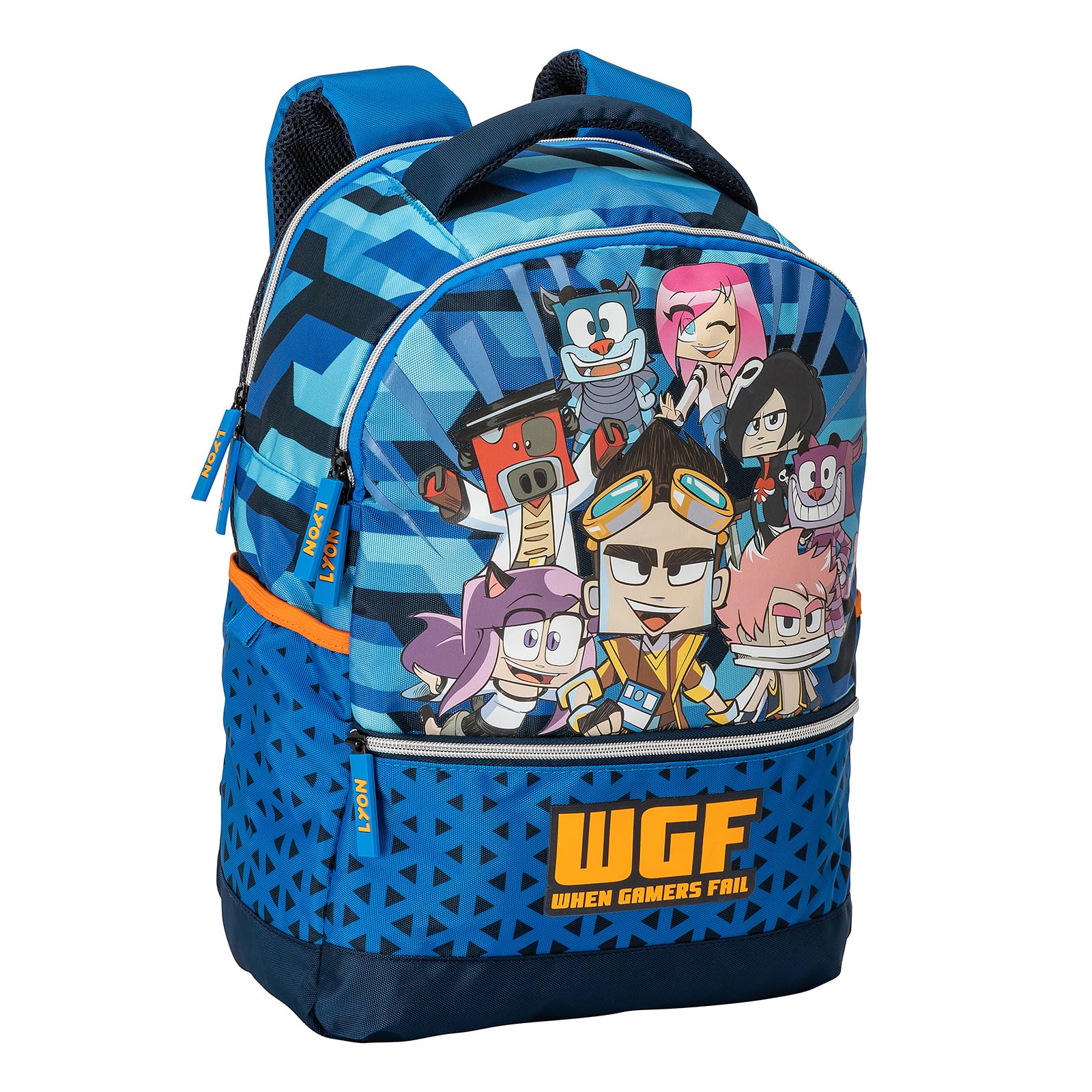 fcp Selección papelería Varzi mochila escolar Lyon 2 compartimentos, multicolor, 34x43hx23, Casual