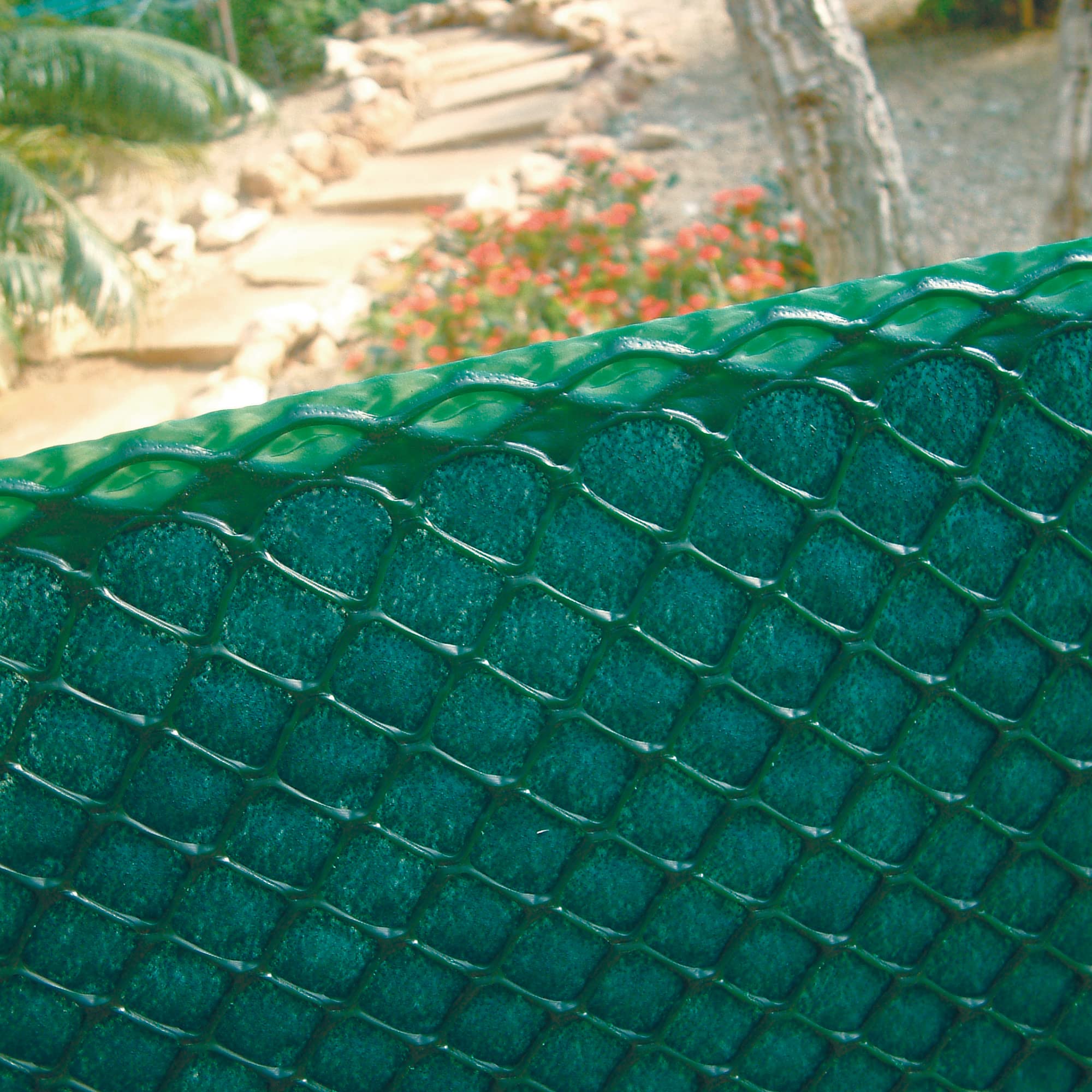 TENAX Bermuda Malla Protectora 1,00x25m Verde, Cercado y Ocultación para Terrazas, Balcones y Jardines, Cortaviento y Valla de Privacidad