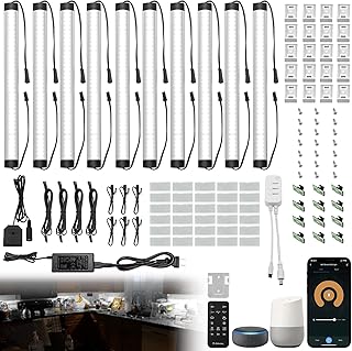 Under Cabinet Lights Kit, LED Smart Dimmable ...,