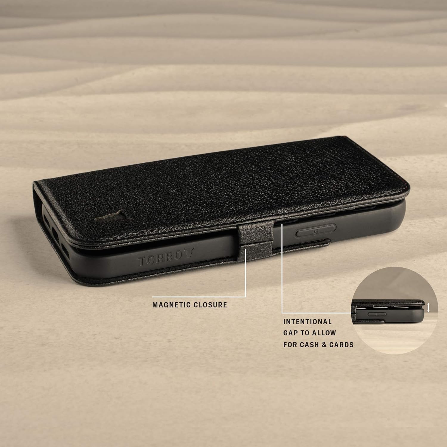 Exсluѕіvе Dіѕсоunt 70% Prісе TORRO Cell Phone Case Compatible with iPhone 12 Pro Max - Quality, Genuine Leather Cover with Card Slots and Horizontal Viewing Stand [Durable Frame] (Black)