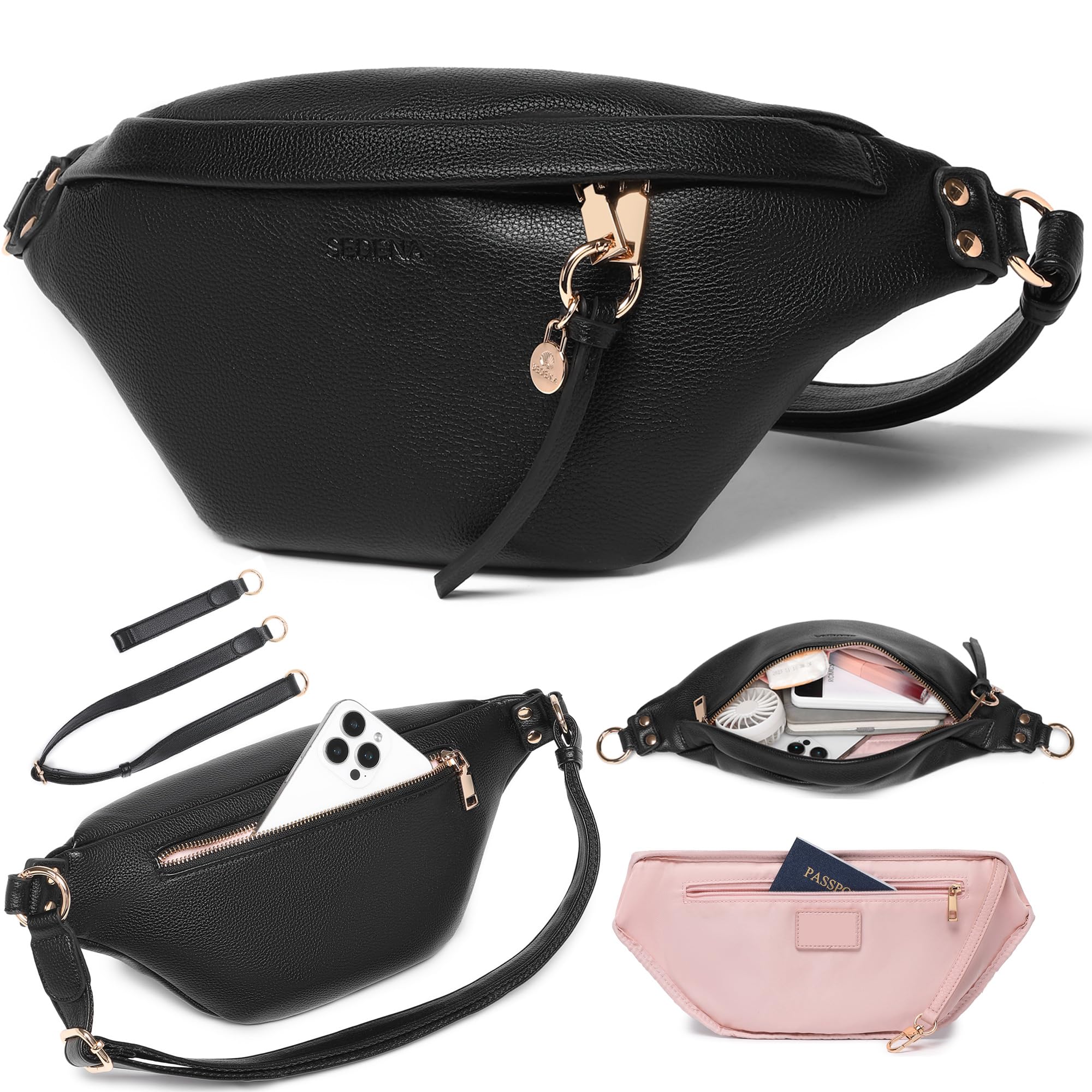 Anti Pickpocket Bag - Ivory RFID Crossbody Bag for Travel, Adjustable Strap Multiple Compartments Anti Theft Crossbody Bags for Women Travel Size