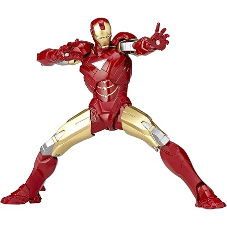 海洋堂 マイクロヤマグチ リボルミニ アイアンマン2 アイアンマン マーク6 約115mm ABS&PVC製 塗装済み可動フィギュア rm-003