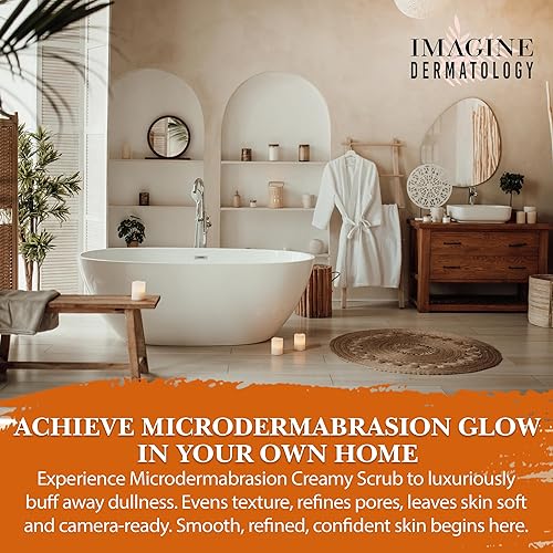 Miniatura 7 de Microdermabrasion - Exfoliante facial cremoso en gel y exfoliante facial con cristales de microdermoabrasión de grado clínico antienvejecimiento,