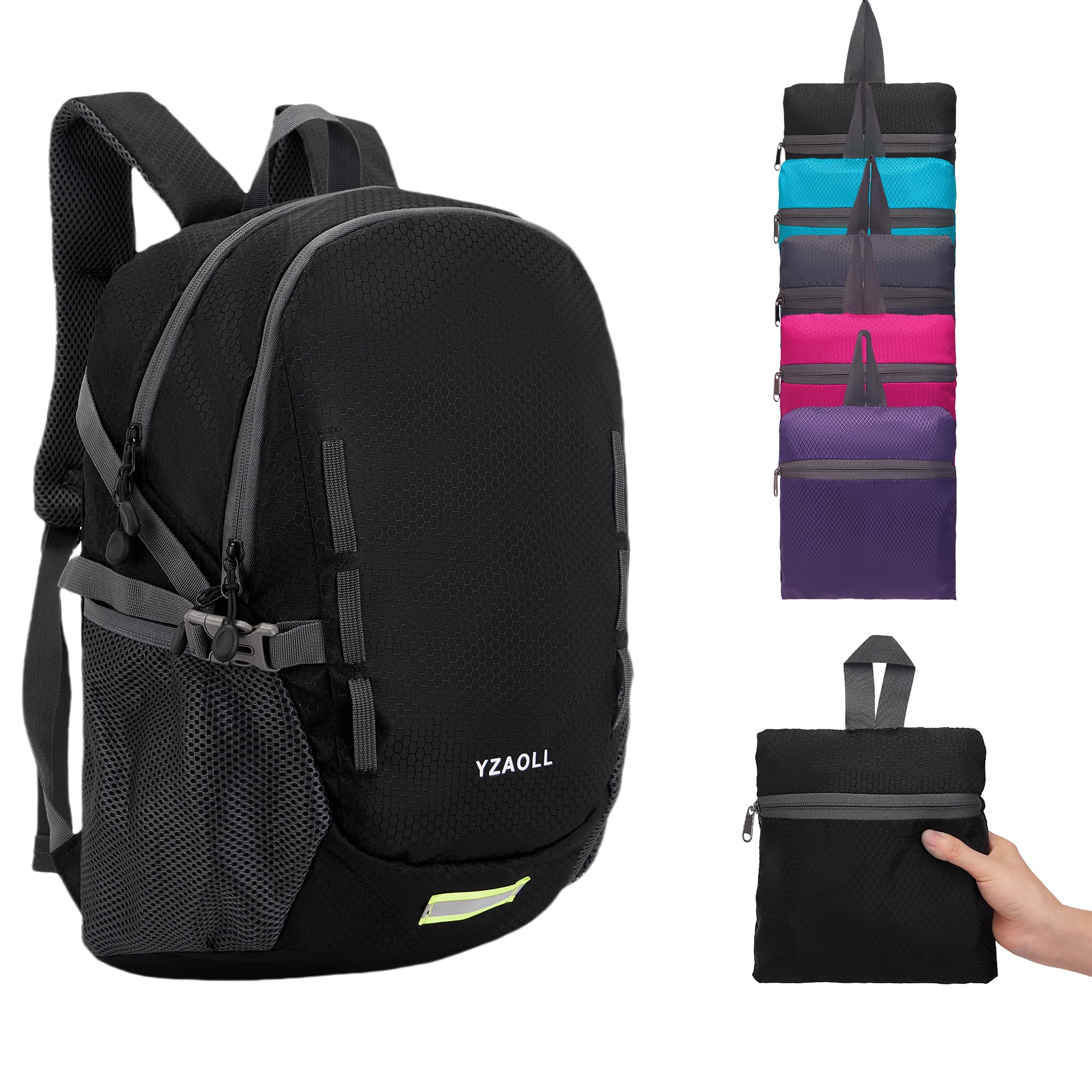 YZAOLL Ultra Lightweight Packable Backpack 20L Foldable Backpack Water Resistant Daypack for Women Men Travel Hiking Backpack