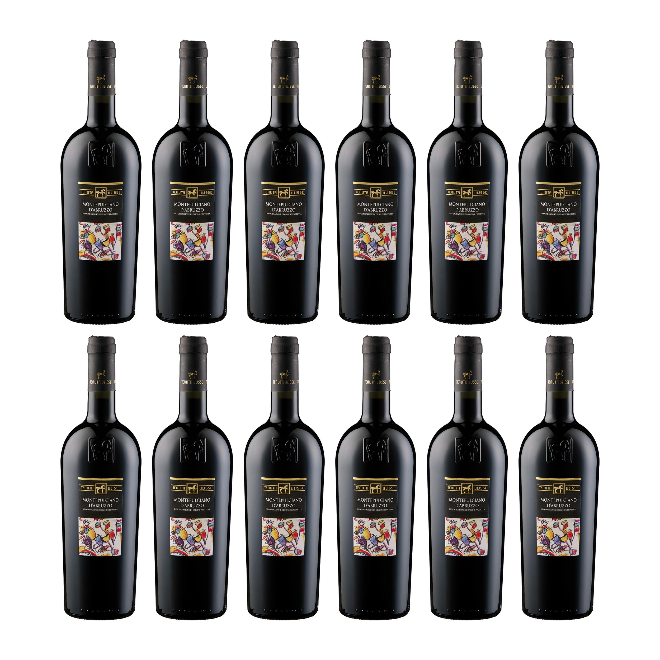 Tenuta Ulisse Montepulciano d'Abruzzo DOP Rotwein Rot trocken Italien inkl. FeinWert E-Book (12 x 0.75 l)