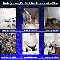 Vista 8 de Paquete de 3 cables de extensión de teléfono de 1 pie con enchufes RJ11 6P4C estándar para teléfono fijo y fax (3, negro, 1 pie)