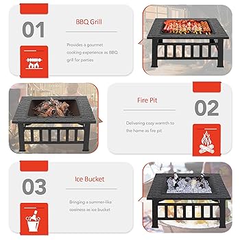 【USED】BGO TP TABLE 風 BONFIRE GO OUTSIDE Karl home 32 x 32 in. Outdoor Bonfire Fire Pit K1G57000843