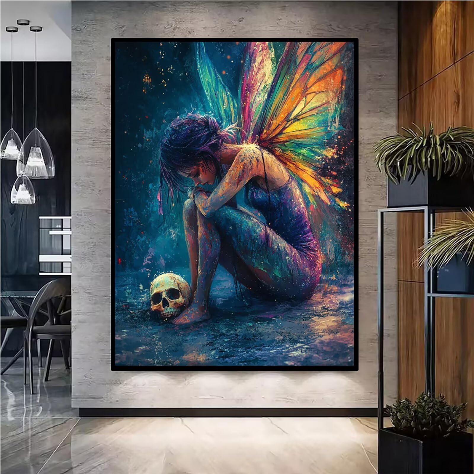 Diamond Painting Kit Completo, Diamond Painting Elfi, 5D Quadrato Pittura Diamante Kit Manualidades Adultos DIY Diamantini Crystal Art Disegni Ricamo Punto Croce Artigianale, 80x100cm Fumetto j0-891