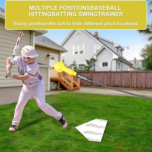 Miniatura 6 de Bastón de bateo de béisbol, entrenador de bateo de béisbol, equipo de entrenamiento de béisbol, equipo de práctica de bateo de béisbol y palo de