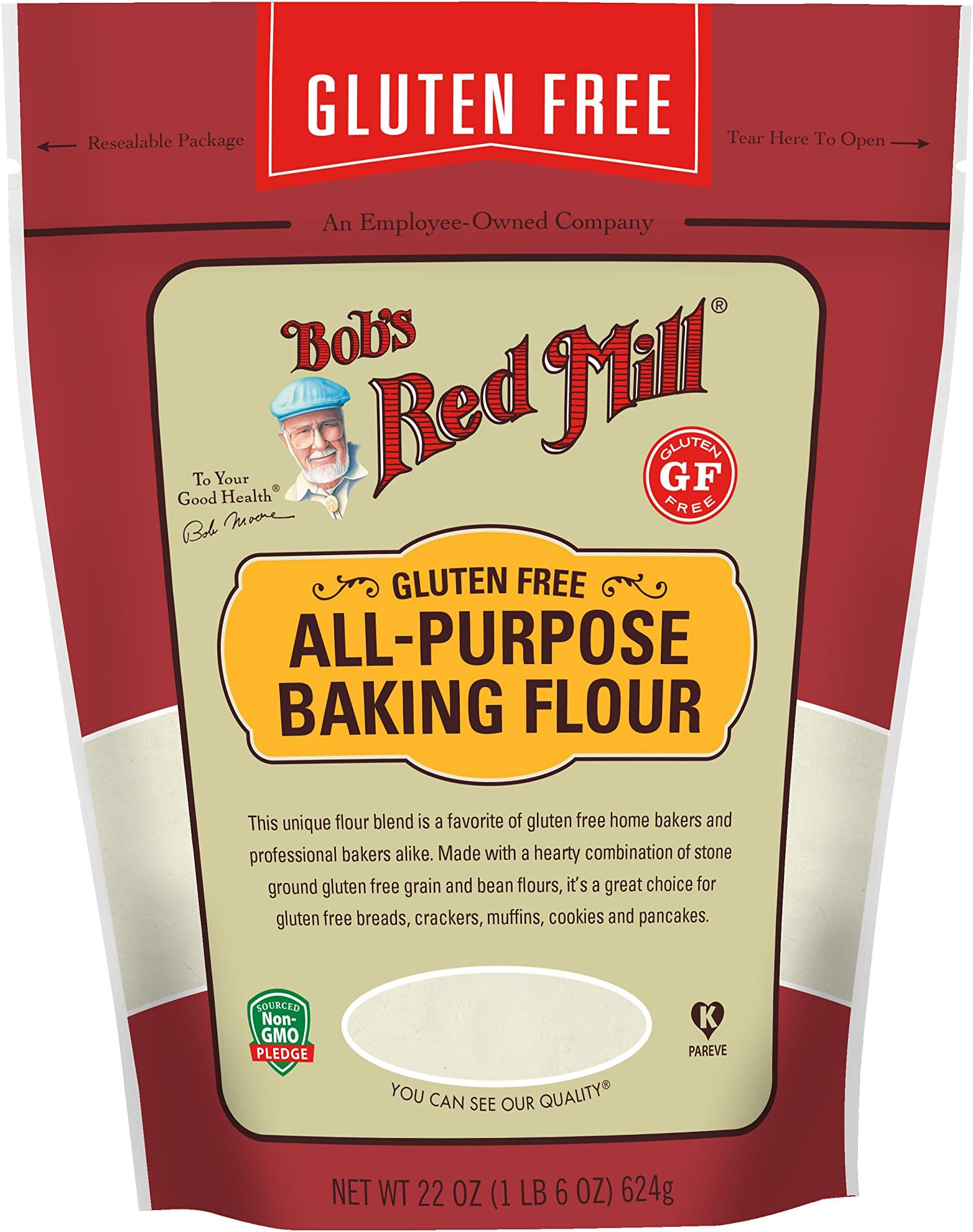 Bobs Red Mill Gluten Free All Purpose Baking Flour, 22 oz.
