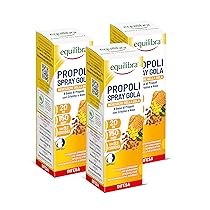 Equilibra Integratori Alimentari, Propoli Spray, Integratore a Base di Propoli, Erisimo e Aloe Vera, per il Benessere della Gola, Azione Emolliente e Lenitiva, 3 Pezzi da 20 ml