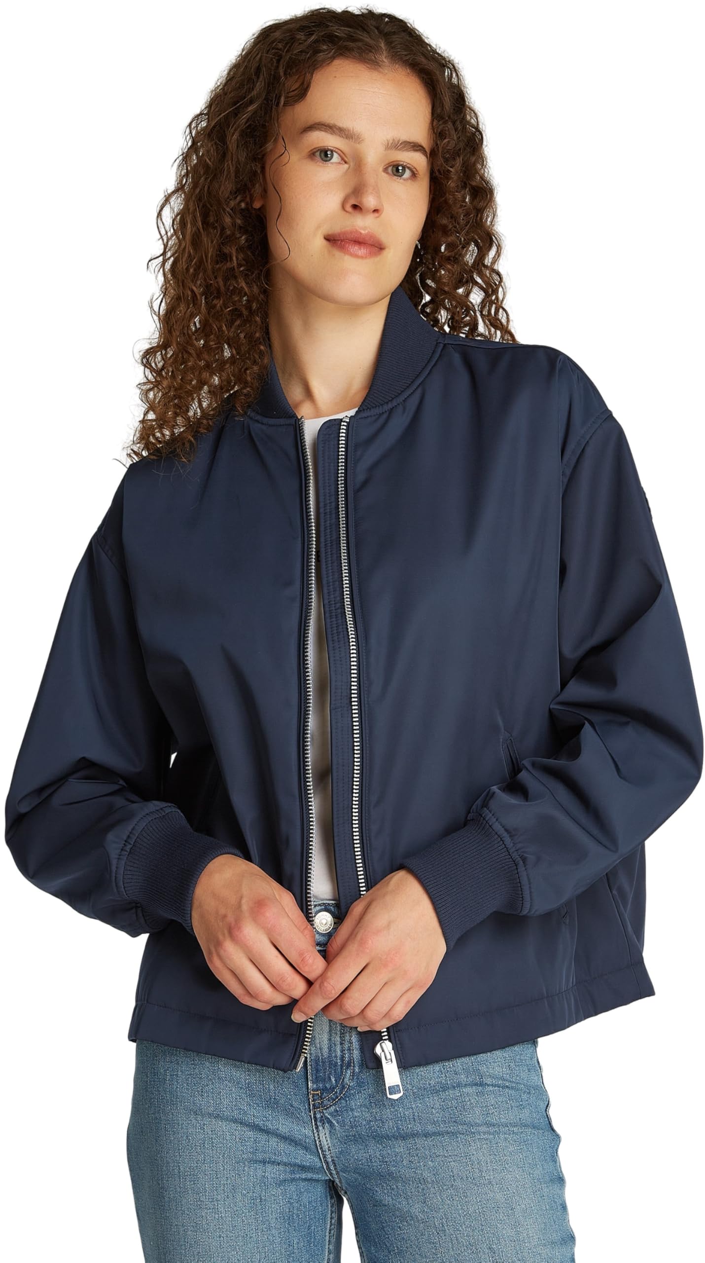 Tommy Hilfiger Bomber Femme Casual Nylon Léger