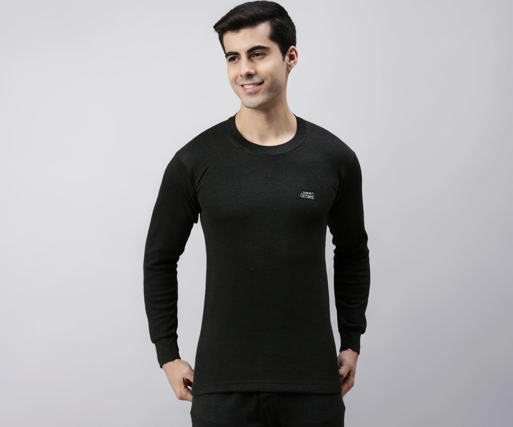 Lux Cottswool Mens Round Neck Thermal Top | Thermal Top for Men | Pack of 1