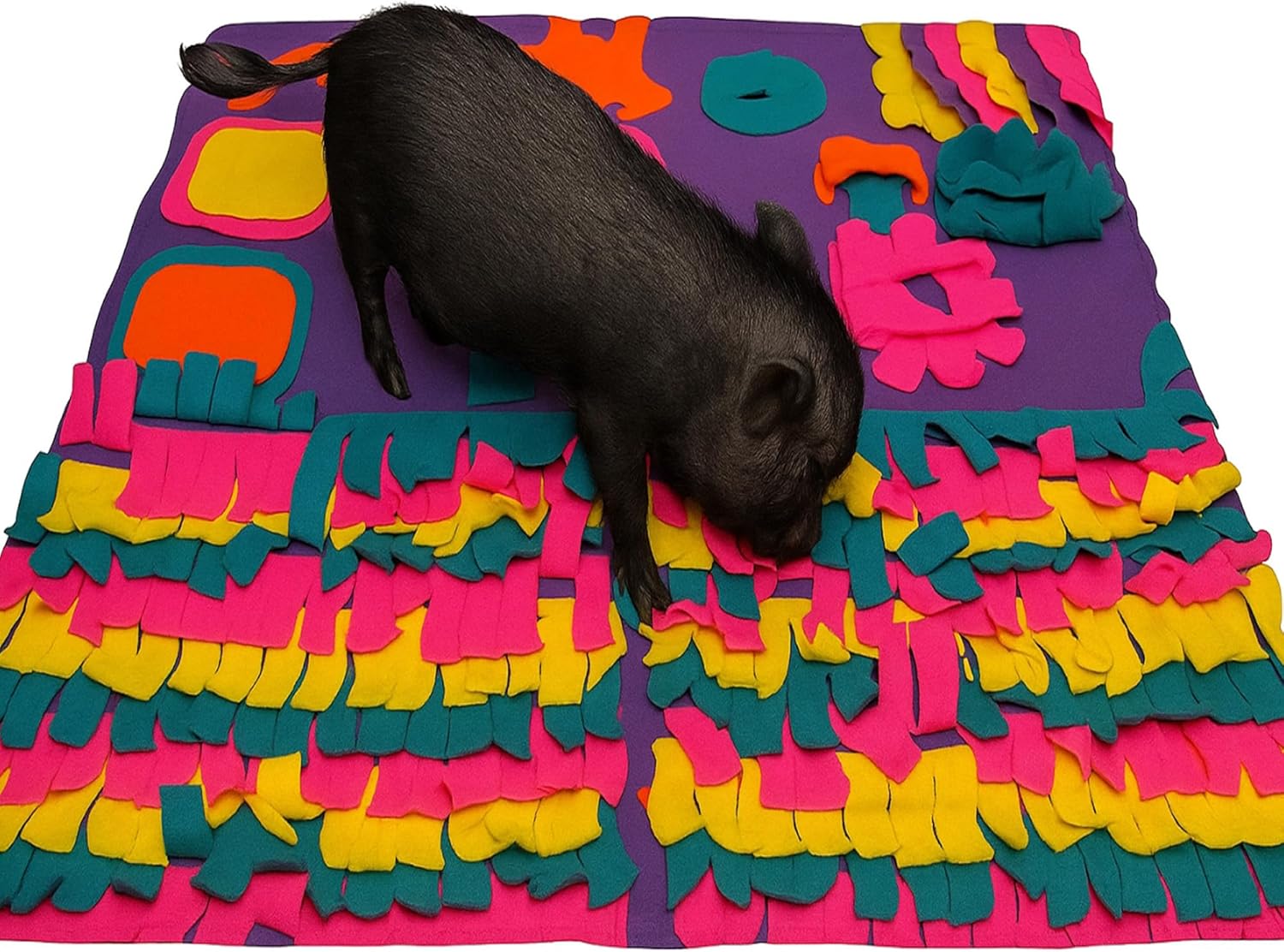Snuffle Foraging Mat with Non-Skid Backing for Dogs Puppies Pigs Rabbits Cats Small Animals