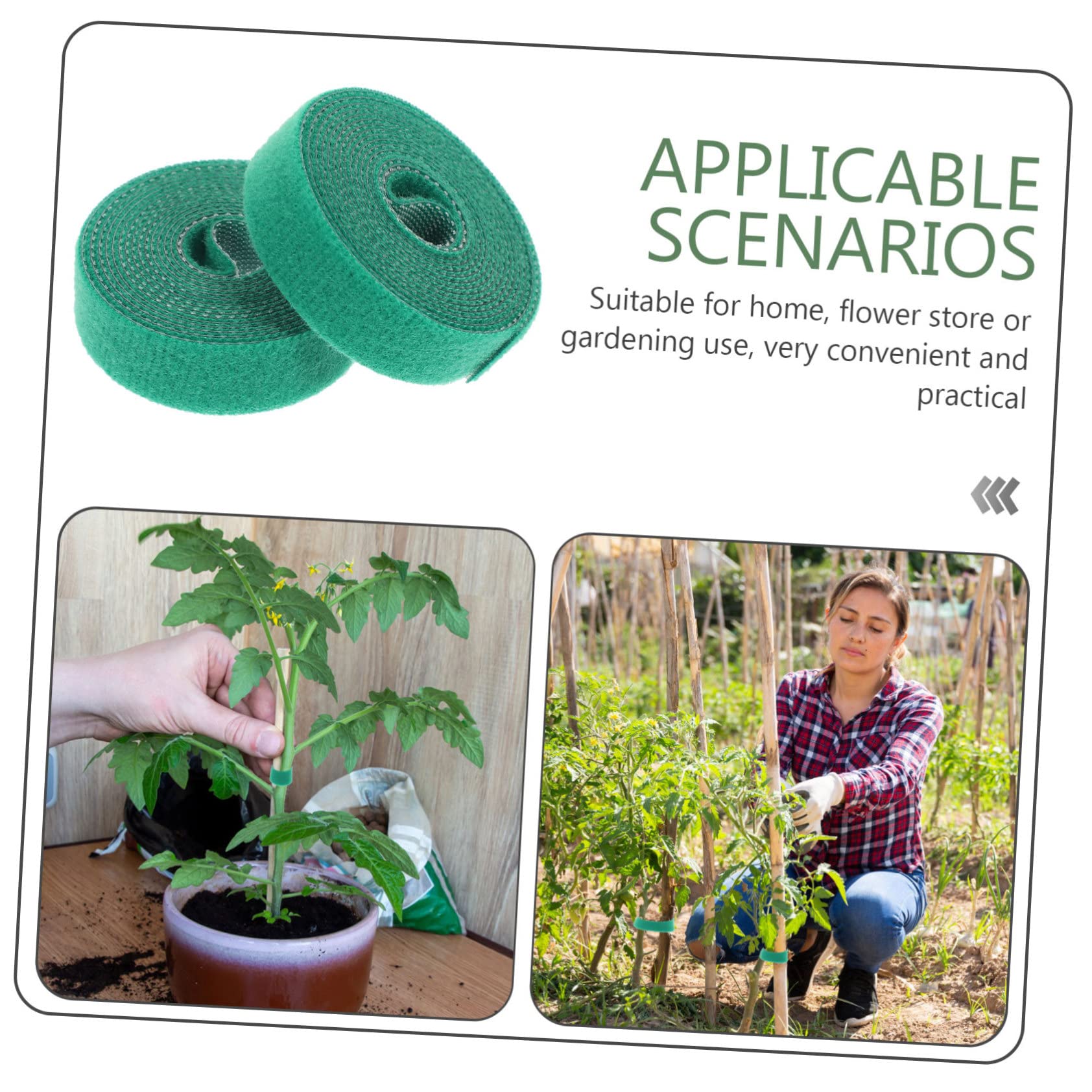 ABOOFAN 8pièces Ruban De Jardinage Réutilisable pour Fixation des Plantes Grimpantes Support Ajustable