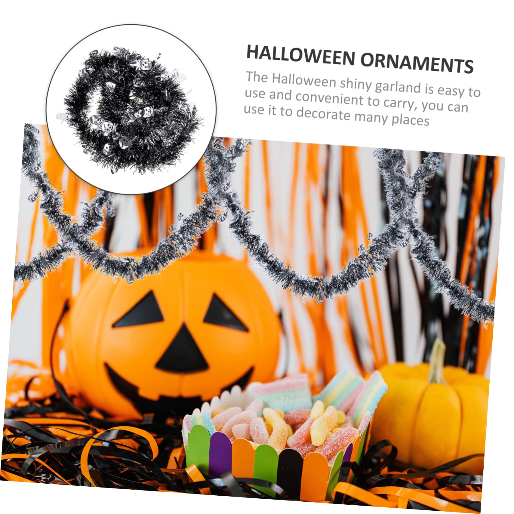 Cabilock 15 STK Halloween-Dekorationen Halloween-lichtergirlande Halloween-girlandendekorationen Weihnachtsdekorationen Im Freien Halloween-Kranz Girlande Halloween-ästhetik Das Haustier
