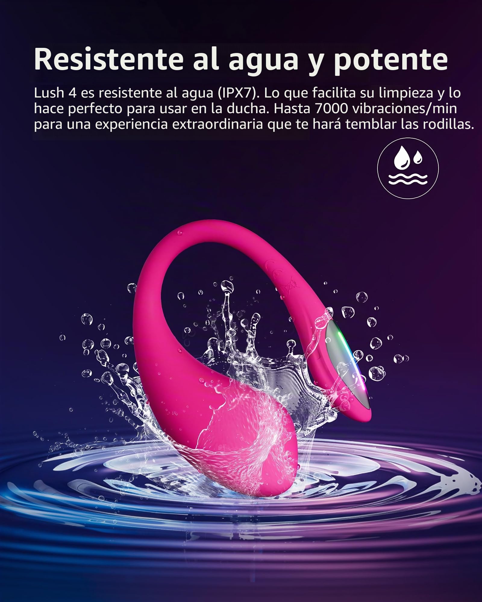 Ultimate Bundle Vibrador Punto G & Wand: LOVENSE Lush 4 Portátil + LOVENSE Domi 2 Masajeador, Juguetes Sexuales Mujeres y Parejas, Control App