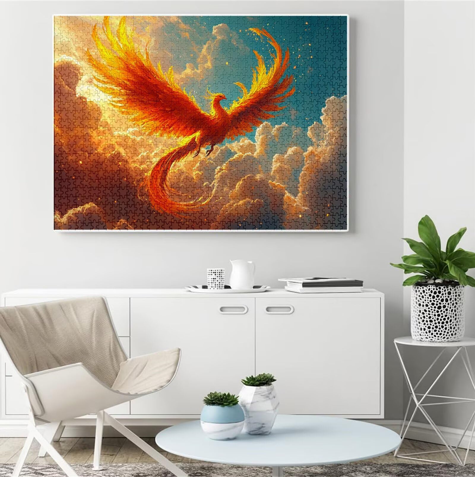 Puzzle dla dorosłych, 3000 elementów, puzzle Phoenix dla dorosłych, puzzle krajobrazowe, 3000 sztuk, z pudełkiem, drewniane, wymagająca gra dla całości, dla kobiet, mężczyzn, drewniane puzzle na