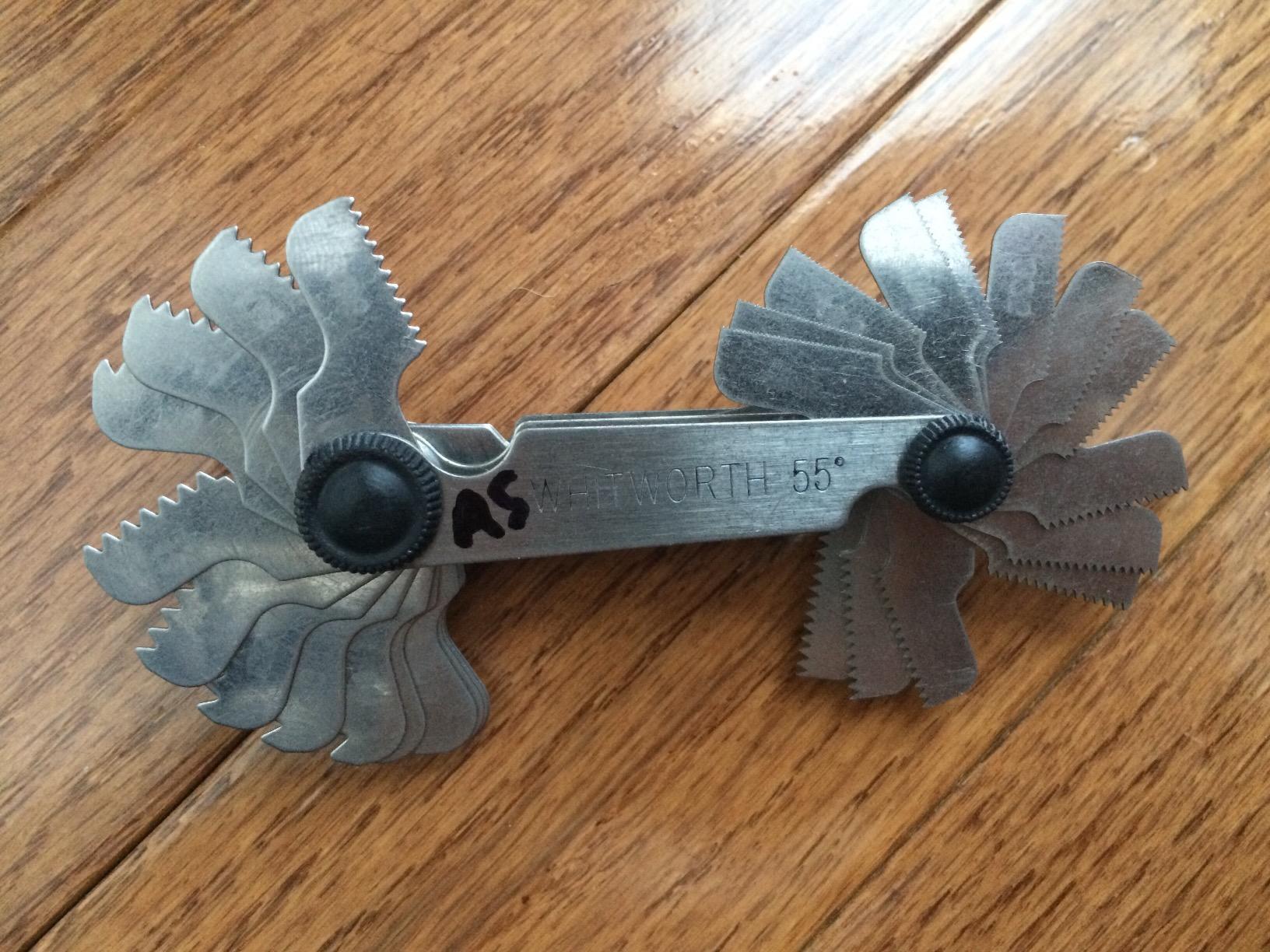 52Pcs Thread Gauge, Metric+ Imperial Stainless Steel Screw Pitch Gauge