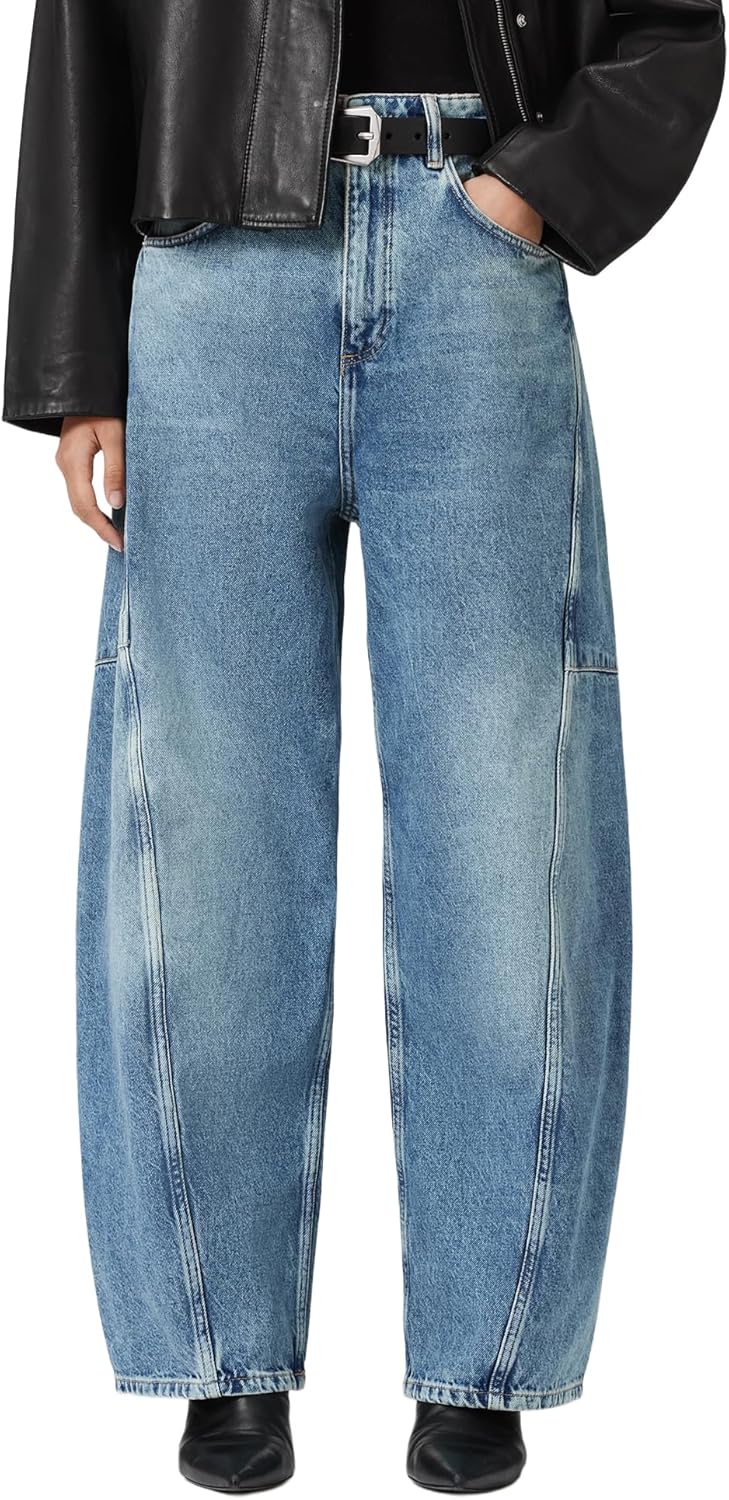 AllSaints Womens Carter Barrel Jean